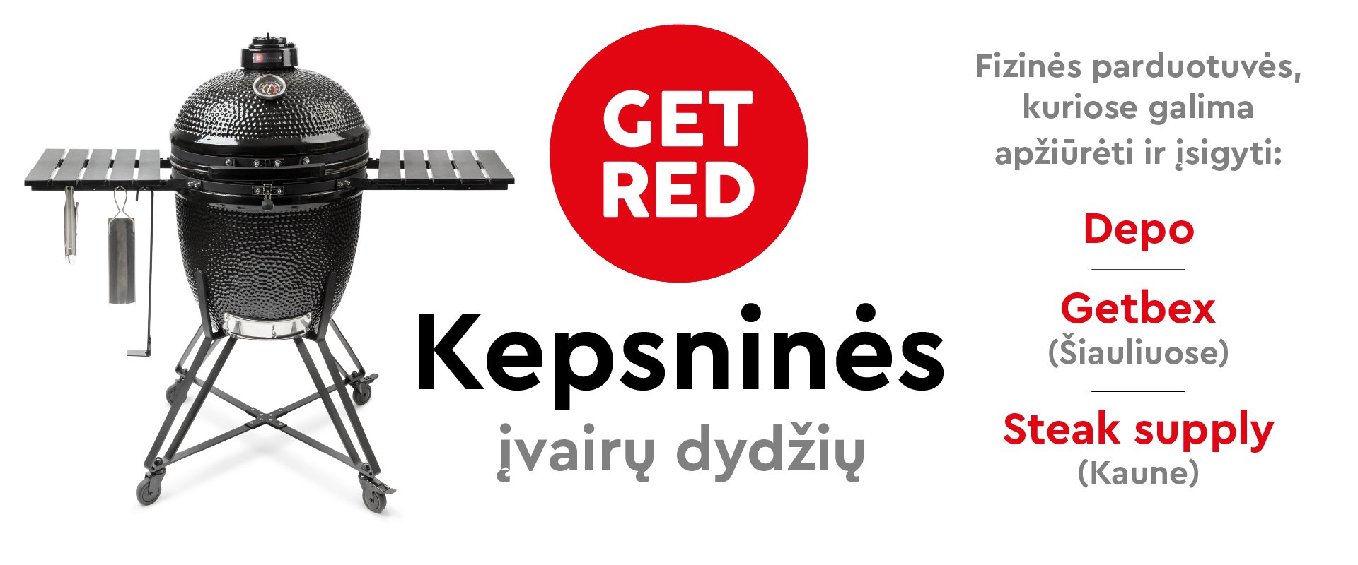 GET RED kamado kepsninės