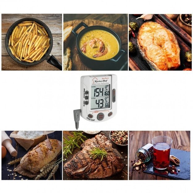 Skaitmeninis grilio-orkaitės termometras BBQ TFA 14-1503