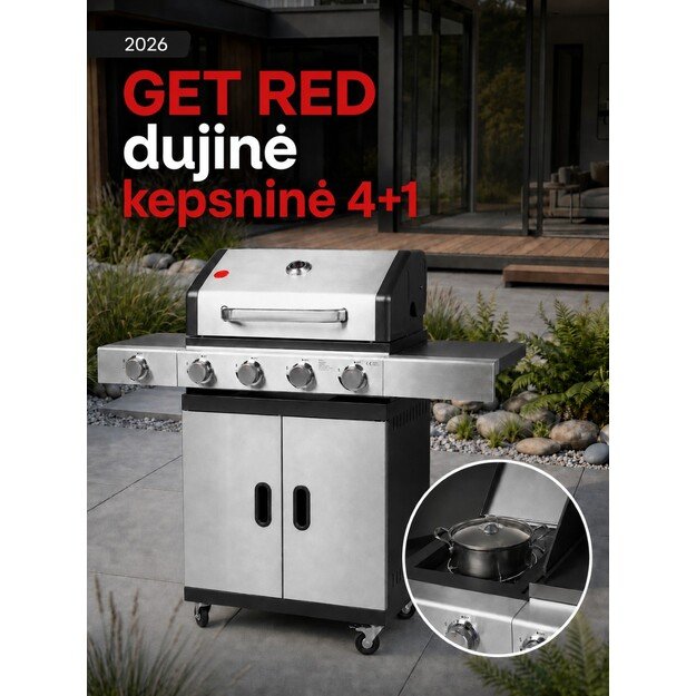 Dujinė kepsinės GET RED 4+1