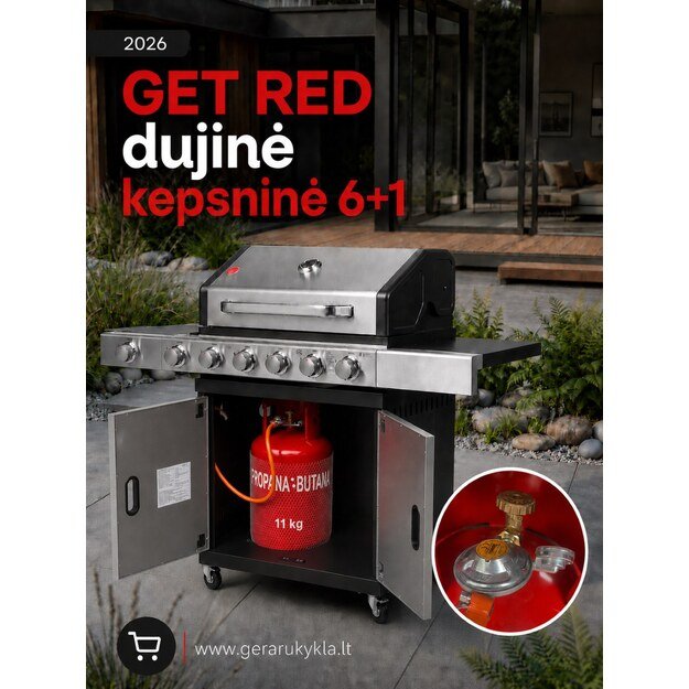 Dujinė kepsninė GET RED 6+1 10