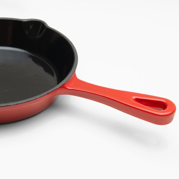 Emaliuota ketaus keptuvėlė 15,5cm /raudona 1